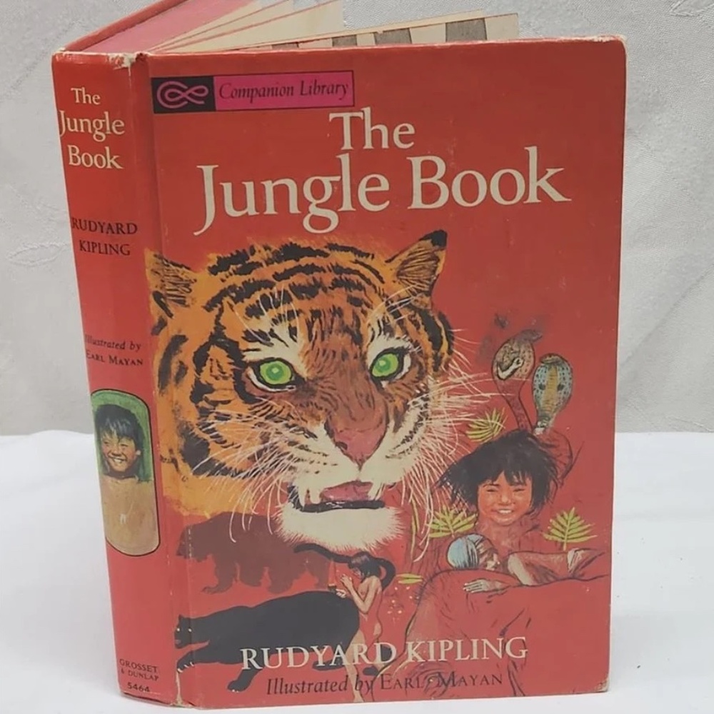 Vintage 1963 "The Jungle Book" Hardcover Book by Rudyard Kipling